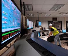 Water facility control room